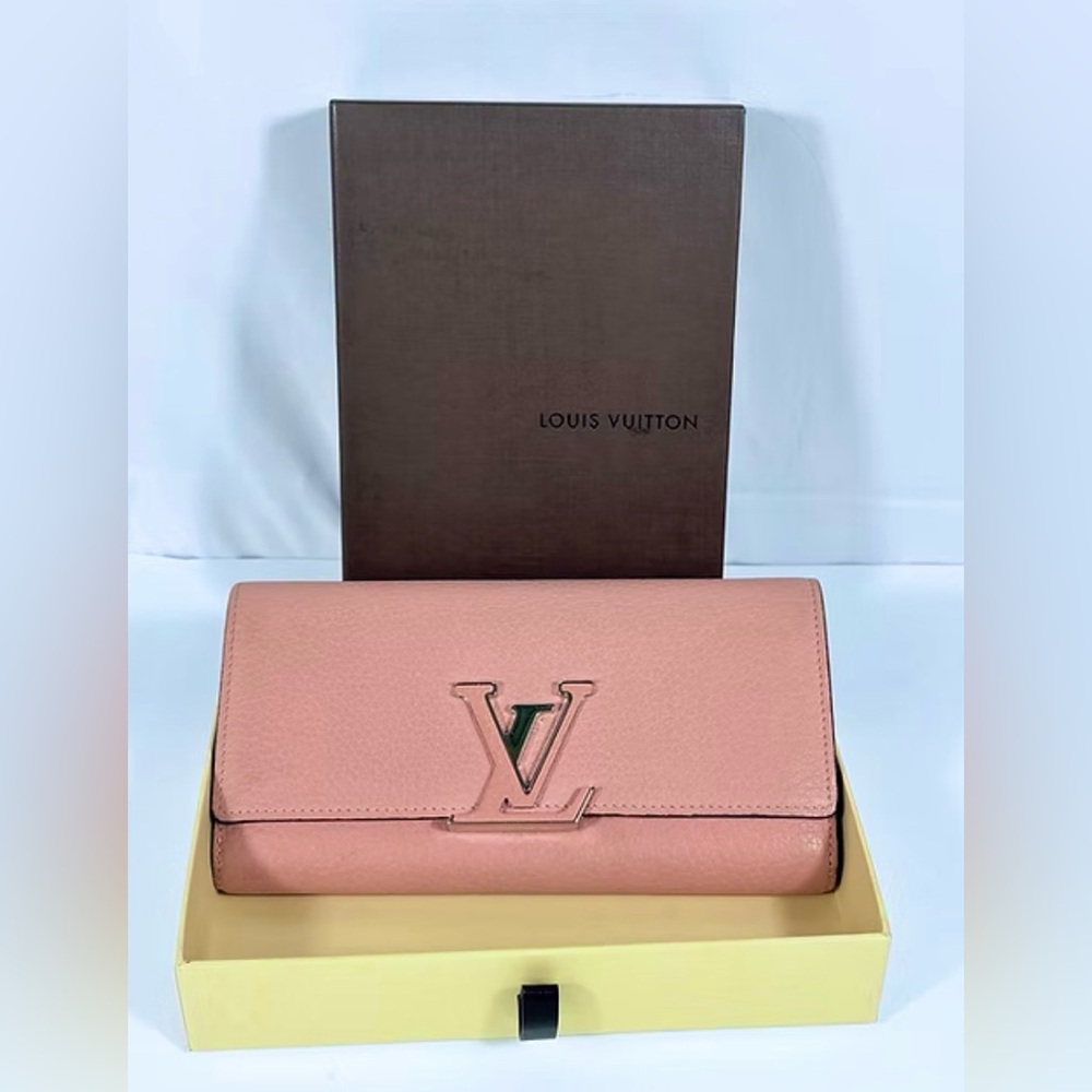 Louis Vuitton Capuccine Wallet Pink